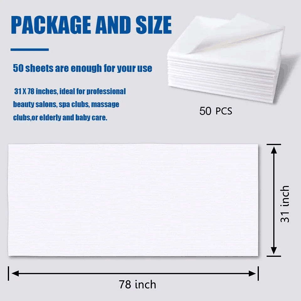 Disposable Bed Sheet Rolls Non-woven Waterproof White Medical Bed Sheet Covers Non Woven Disposable Spa Bed Sheet /Couch Rolls