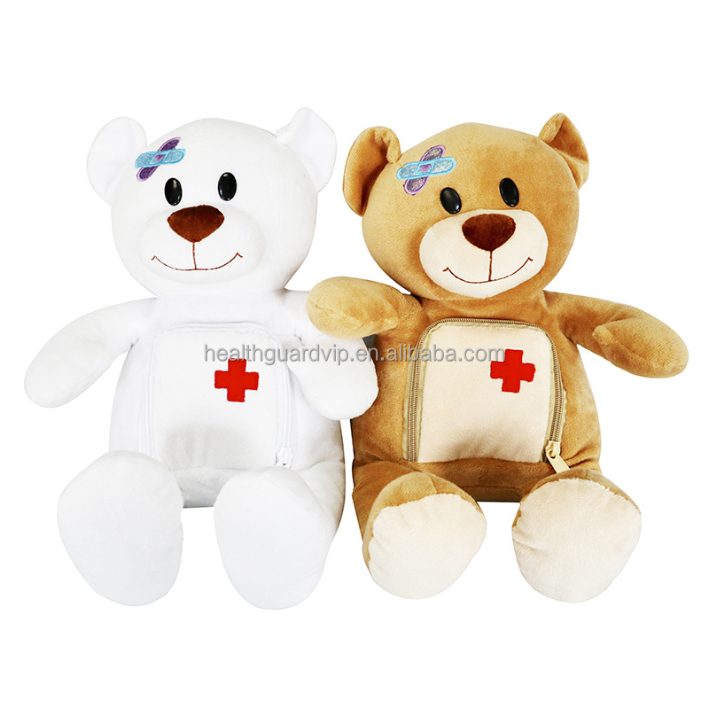 Children Portable First Aid survival Kits Puppy Bear Doll Travel First Aid Kit