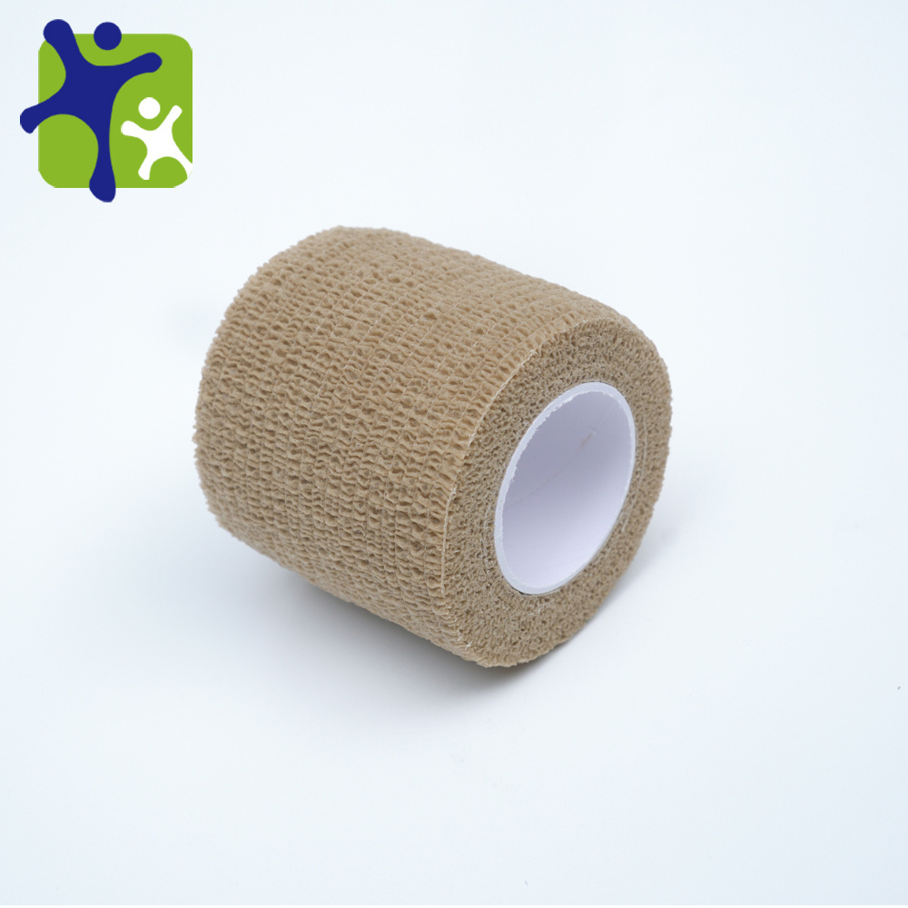 Wholesale Self Adhesive Non-woven Bandage Elbow And Knee Wound Wrap Medical Elastic Crepe Bandage