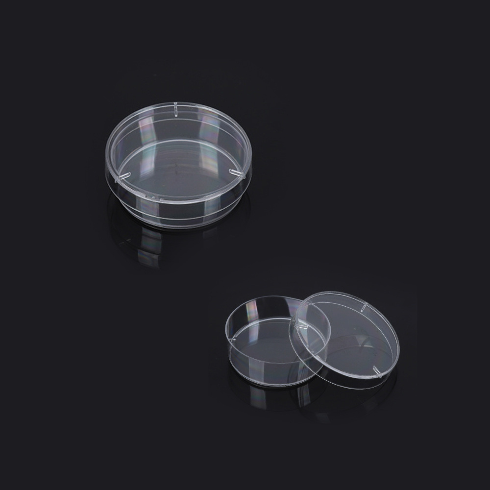 Wholesale Laboratory Use Glass Cell Culture Dish Sterile Plastic 50mm-90mm Petri Dish