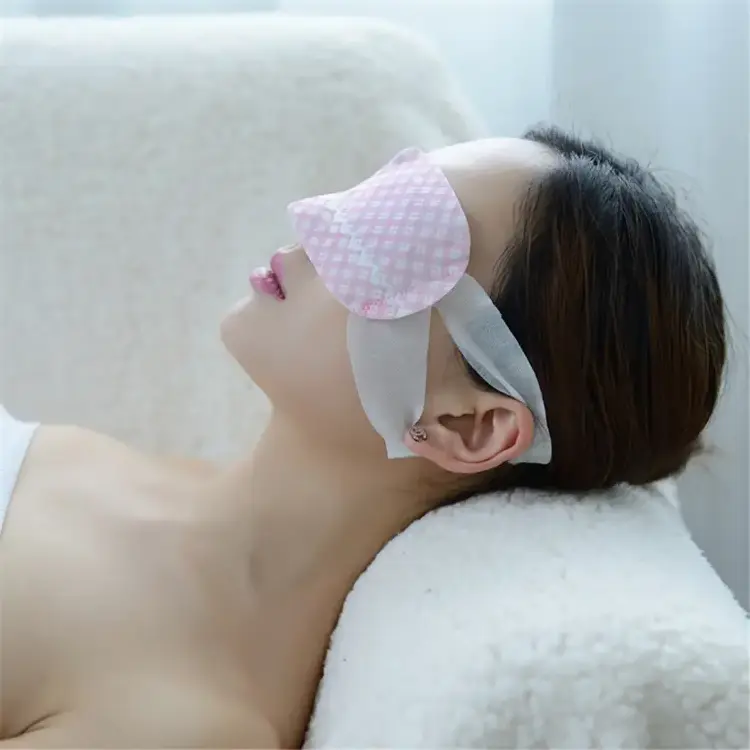 100% Cotton Anti-wrinkle Hot Heating Steam Sleep Eye Mask