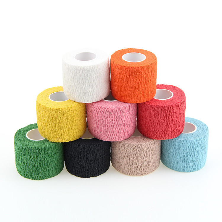 Wholesale Self Adhesive Non-woven Bandage Elbow And Knee Wound Wrap Medical Elastic Crepe Bandage