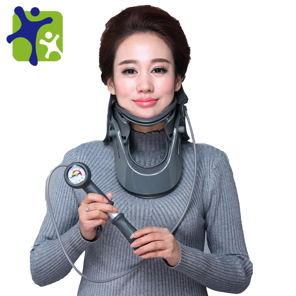 Top Selling Cervical Massage Air Inflate Neck Collar Neck Pillow Cervical Traction Device