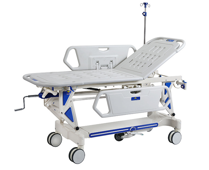 Hot sell clinic hospital manual transfer stretcher emergency bed