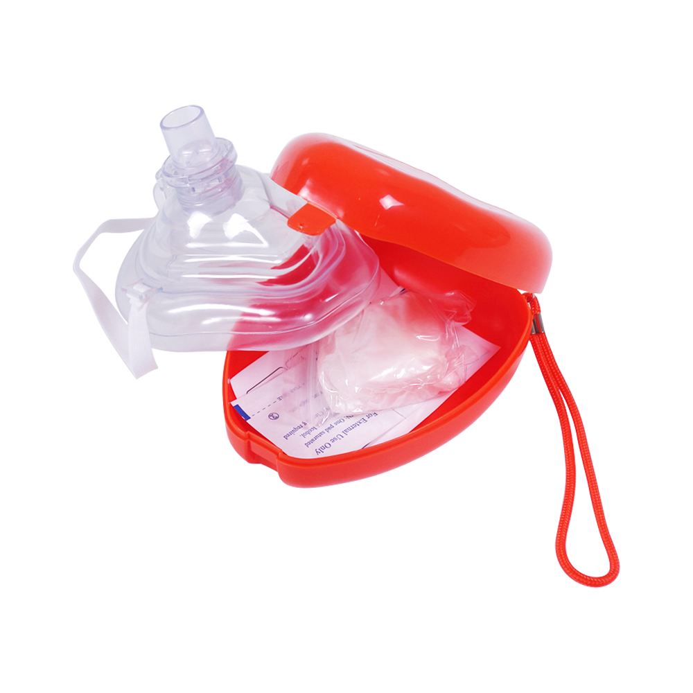 Portable Emergency Rescue One Way Valve Pocket CPR Mask with Keychain