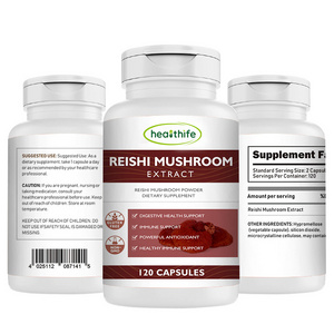 Healthife  Organic Ganoderma Lucidum Extract Powder Organic reishi  Capsules