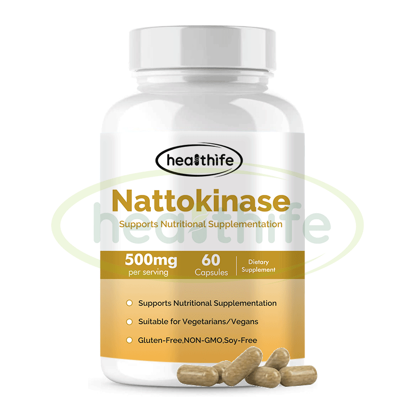 Healthife OEM Organic Nattokinase 2000 FU Nattokinase Capsules