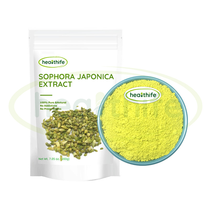 Healthife Natural Sophora Japonica Extract 95% 98% Dihydrate Quercetin