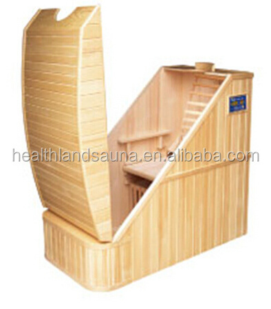 half body imported hemlock ozone far infrared half body sauna with dual panel