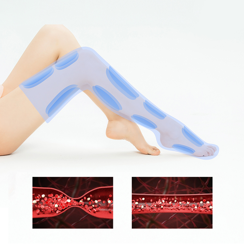 510K Rechargeable Wireless Air Pressure Electric Leg Warmer Massage Wraps Machine  For Circulation And Muscles Relaxation