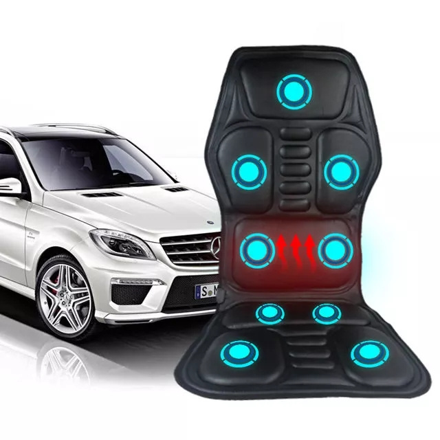 Heated Vibrating Comfort 2022 Car Electric Back Seats Massager Ventilation Cushion With 5 Vibrating Motors And Soothing Heat