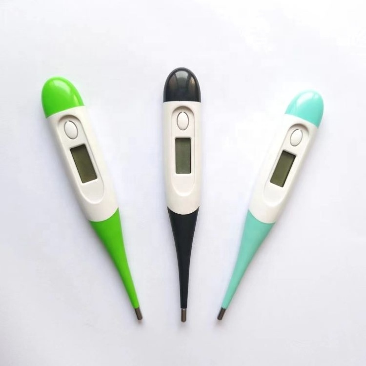 factory direct sale customization built-in battery flexible tip professional  oral armpit rectum plastic digital thermometer