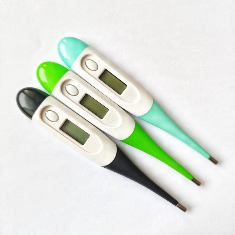 factory direct sale customization built-in battery flexible tip professional  oral armpit rectum plastic digital thermometer