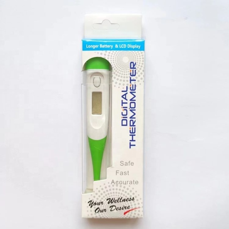 factory direct sale customization built-in battery flexible tip professional  oral armpit rectum plastic digital thermometer