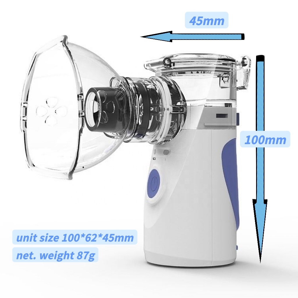 Home using reliable quality atomizer mini Inhaler portable nebulizer Medical Cough Drug Asthma digital ultrasonic mesh nebulizer