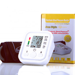 LCD Display 3 colors backlight Talking voice china arm cuff connector digital blood pressure monitor BP machine