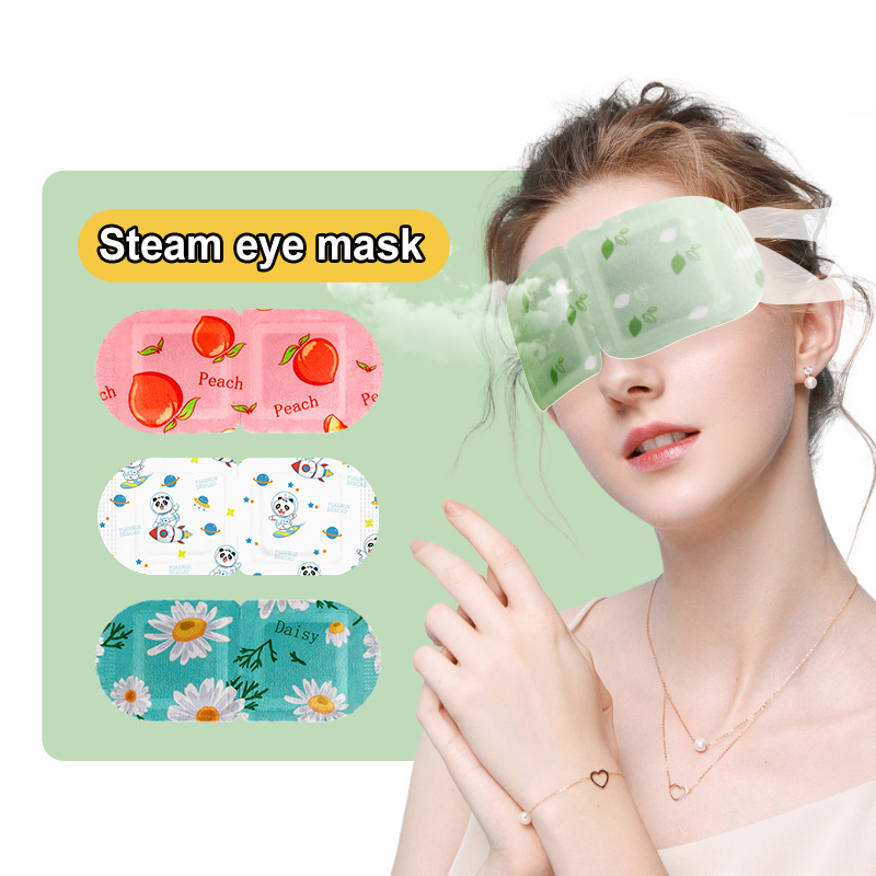 Disposable Self Heating Heated Eyepatch Heat Eyepatch Wholesale Gentle 3D Steam Eye Mask