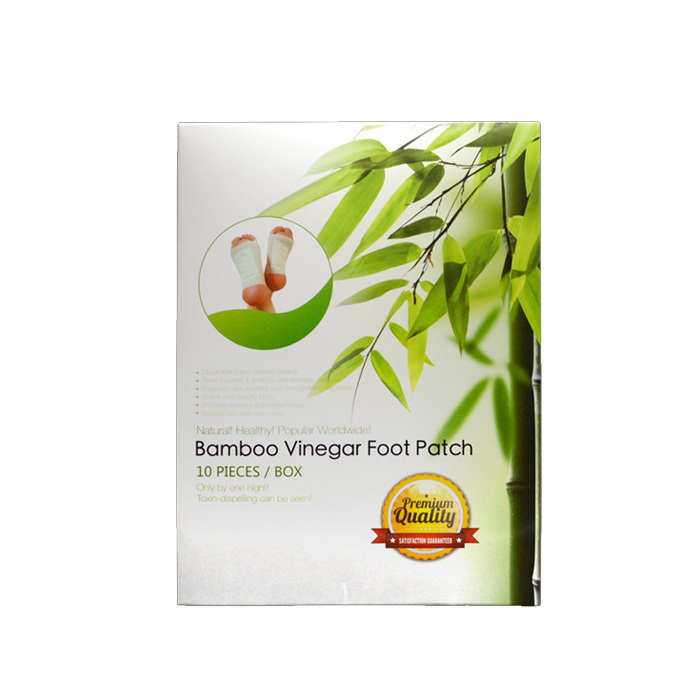 Natural Plant Foot Pads Patch Bamboo Detox Foot Patch for slimming and weight loss health care foot patch