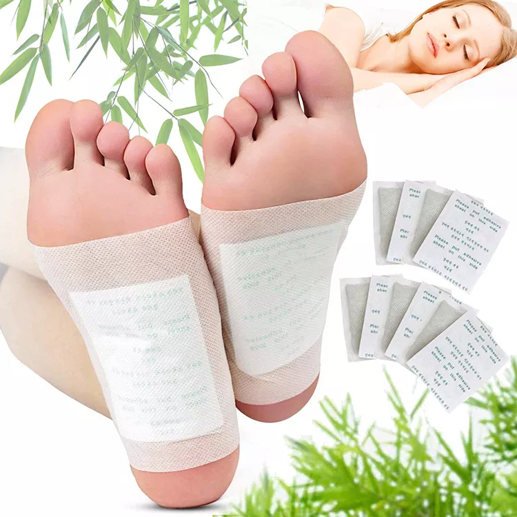 Natural Plant Foot Pads Patch Bamboo Detox Foot Patch for slimming and weight loss health care foot patch