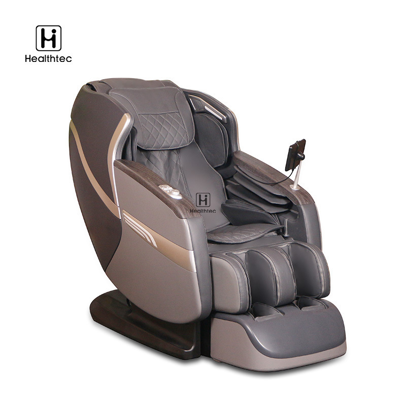 Healthtec Full body Neck And Back Recliner Compact Massage Chair Leather