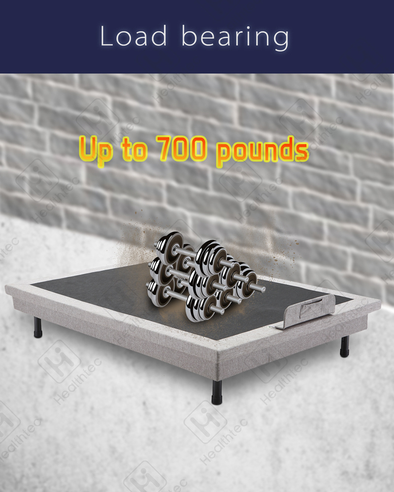 Modern adjustable vibration bed base  upholstered bed frame home made adjustable bed