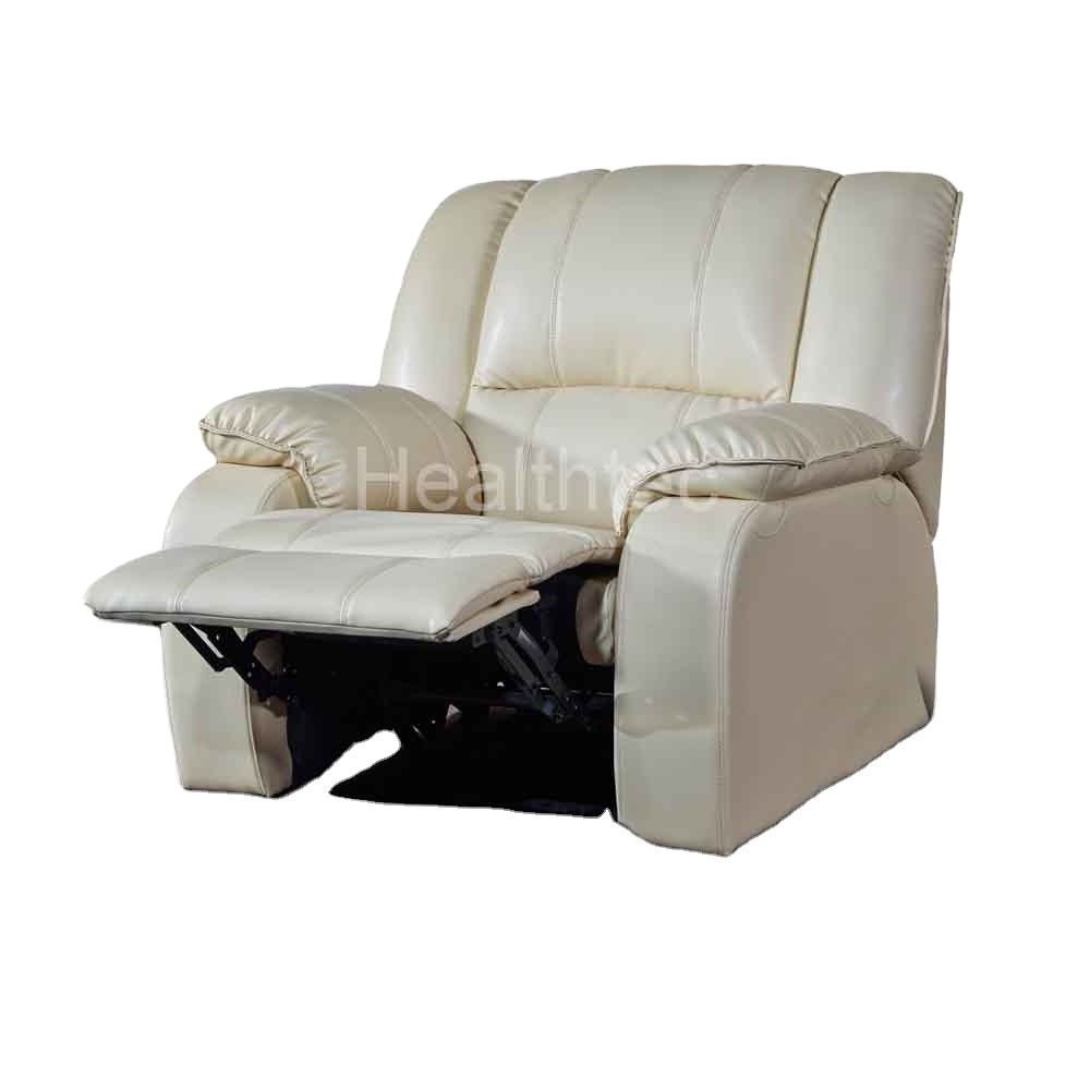 European style leather wooden foldable recliner function sofa cum bed for home CRV