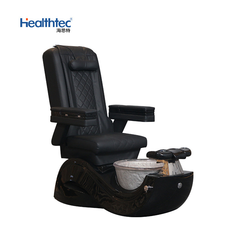 Manufacturer Price Black Comfort Spa Pedicure Chair Used Modern No Plumbing Pedicure Chair For Massage Foot Spa