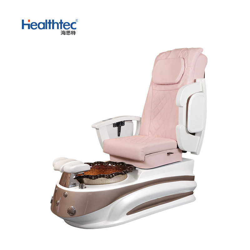 Modern Salon Furniture Backrest Vibration Massage No Pipeline Automatic Drainage High end pedicure chair