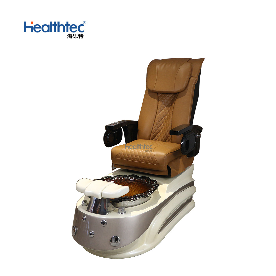 Luxury Foot Nail Spa Discharge Pump Stylish Pedicure Tub With Pipe-less Whirlpool System Pedicure Chair