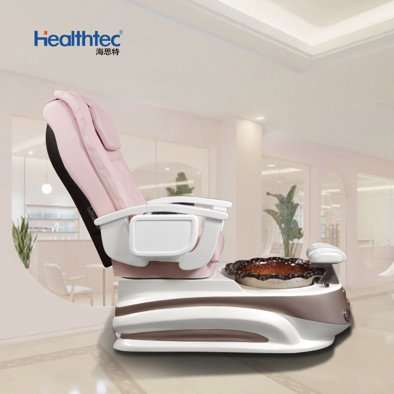 Modern Salon Furniture Backrest Vibration Massage No Pipeline Automatic Drainage High end pedicure chair