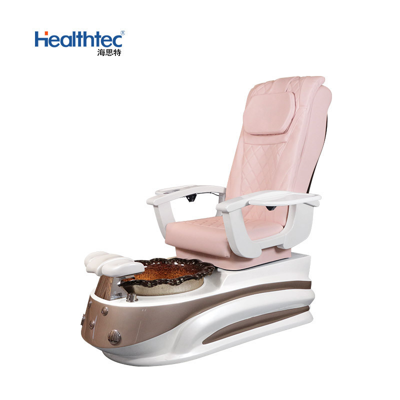 Modern Salon Furniture Backrest Vibration Massage No Pipeline Automatic Drainage High end pedicure chair