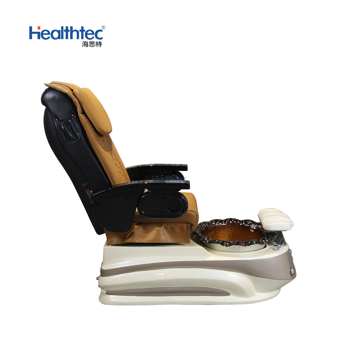 Luxury Foot Nail Spa Discharge Pump Stylish Pedicure Tub With Pipe-less Whirlpool System Pedicure Chair