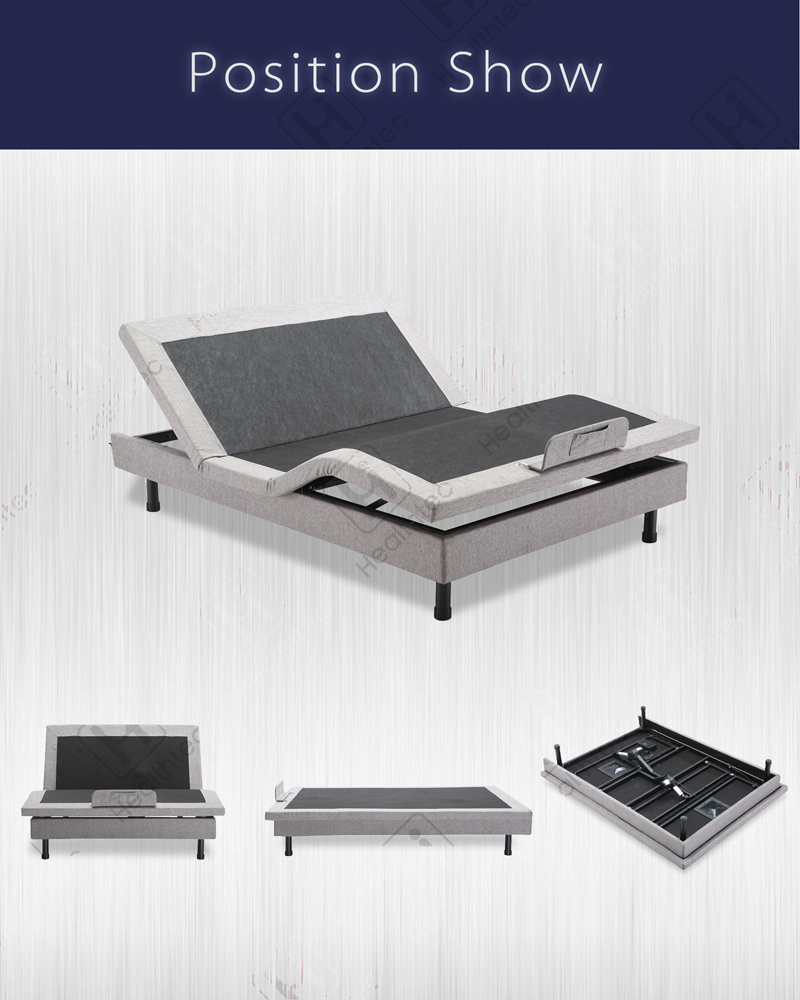 Modern metal ergomotion adjustable bed electric bed lifting mechanism adjustable bed table