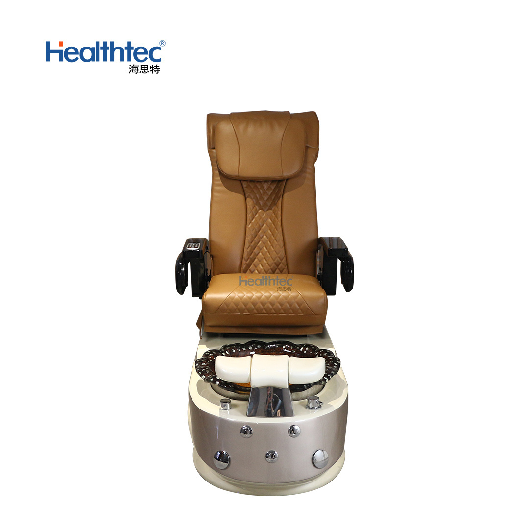 Luxury Foot Nail Spa Discharge Pump Stylish Pedicure Tub With Pipe-less Whirlpool System Pedicure Chair