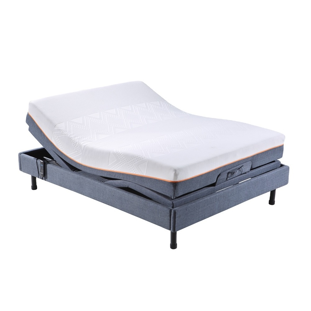 2018 Smart Electric Massage Bed Okin Motor Home Furniture Bedroom Furniture Soft Bed Living Room Modern OKIN Wire Remote Control