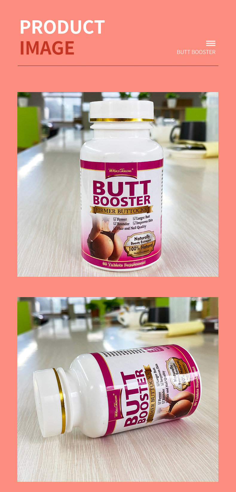 Private Label Hip Big Butt Booster Pills Enhancement Buttock Up Tablets Capsules Firming Abundant Supplements Butt Pills