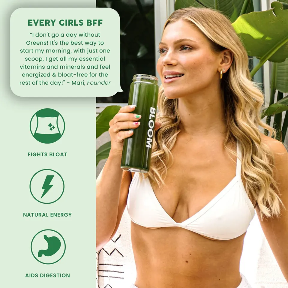 Super Greens Powder Private Label Multivitamin Bulk Mix Complete Whole Foods Adaptogen Vitamin Mineral Superfood Green