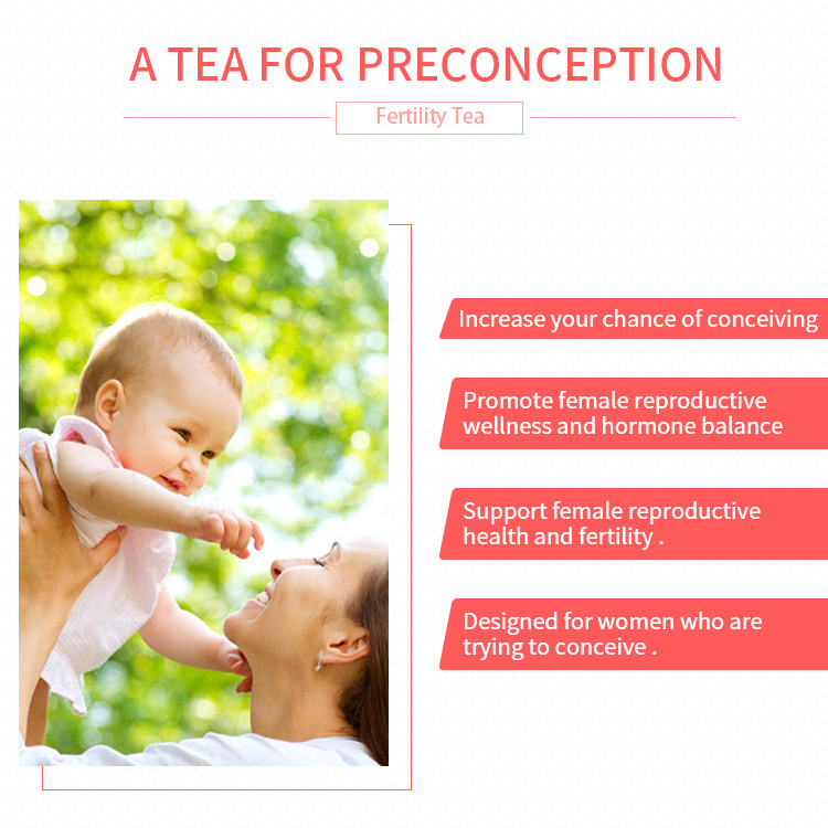 Female Fertility Fibroid Womb Detox Tea Hot 100% Natural for Women Bag Customized Package Customizable 10 Bags Health Tea