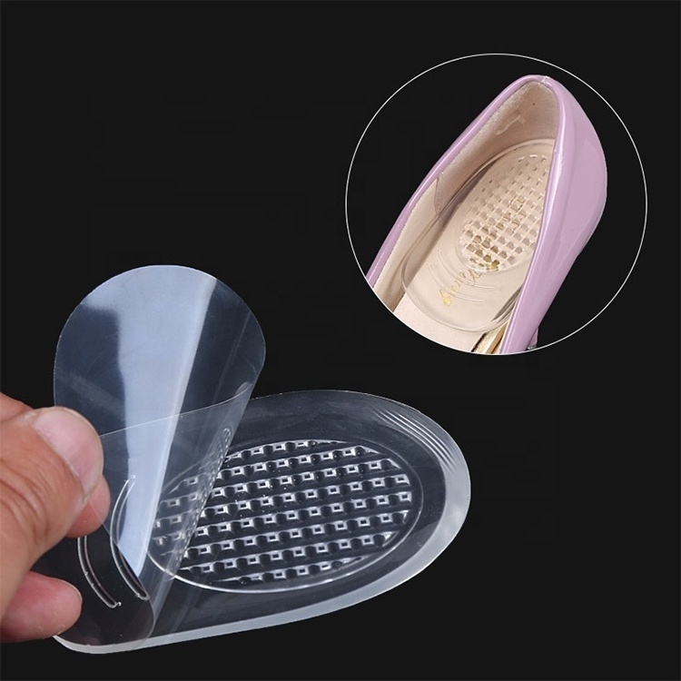 Women Heel Pad Feet Pain Relief Pedicure Shoe Insole Gel Toe Pad Forefoot Shoes Cushion High Heel Half Insert