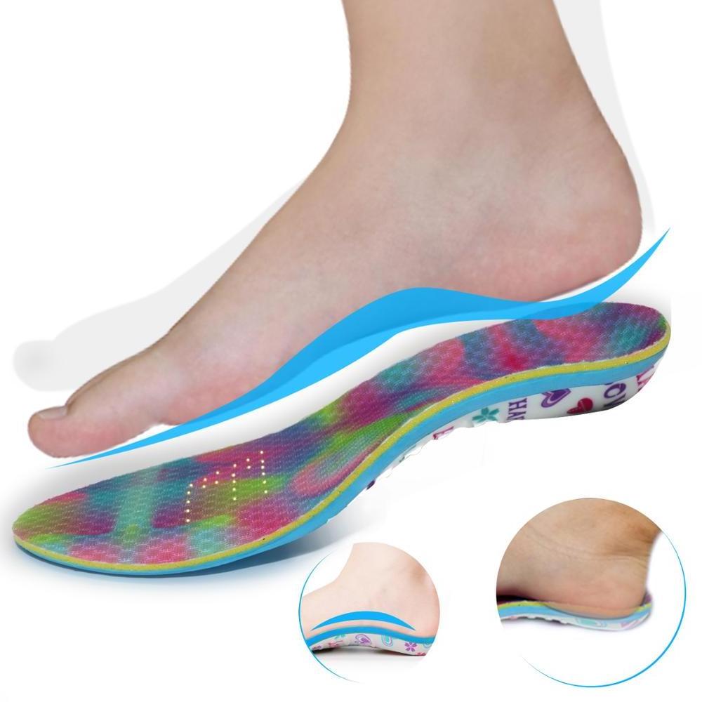 Removable Foam Foot Correction Pressure Relief Children Shoe Insoles Orthopedic Kid Insoles