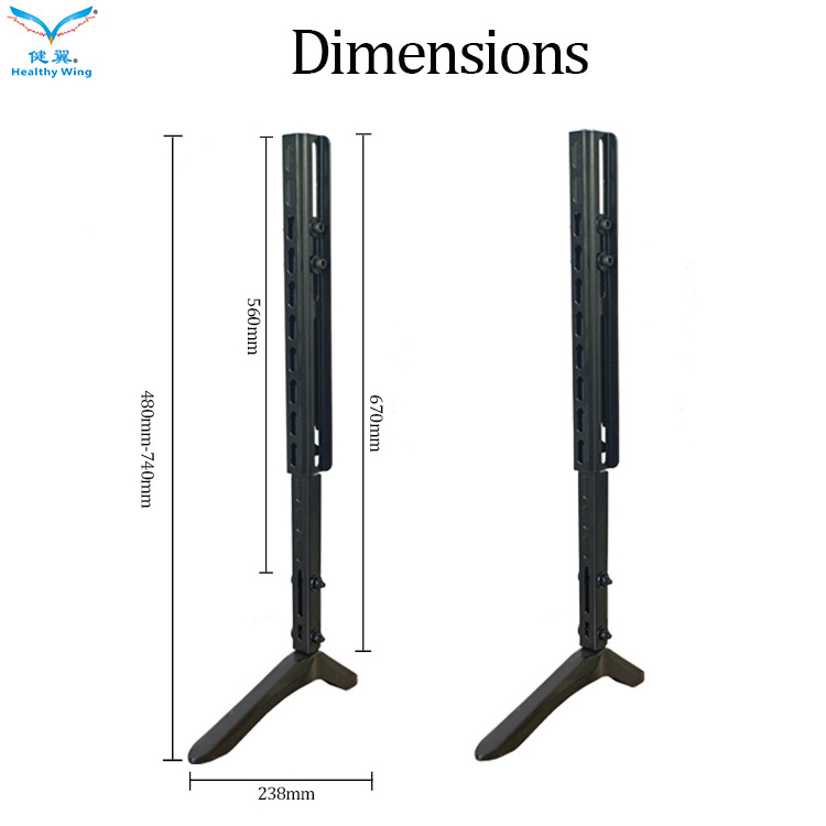 Hot sale LCD / LED Fashion TV base universal desktop stand for your on table tv stand bracket  ST58