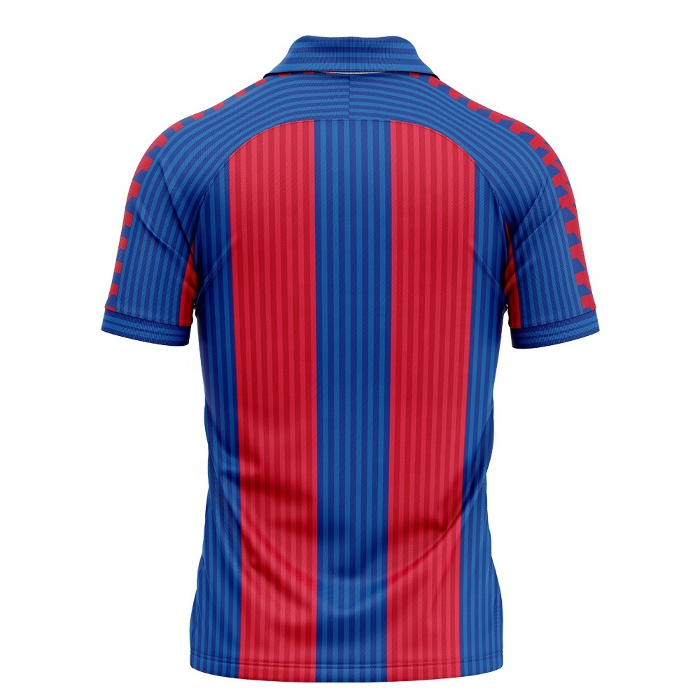 Custom mens sports wear retro soccer jersey football shirts striped polo tshirt vintage classic retro football jersey