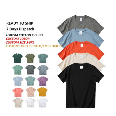 Custom Blank Plain Cotton Man T-shirts Bulk Heavyweight Oversized T shirt for Men High Quality