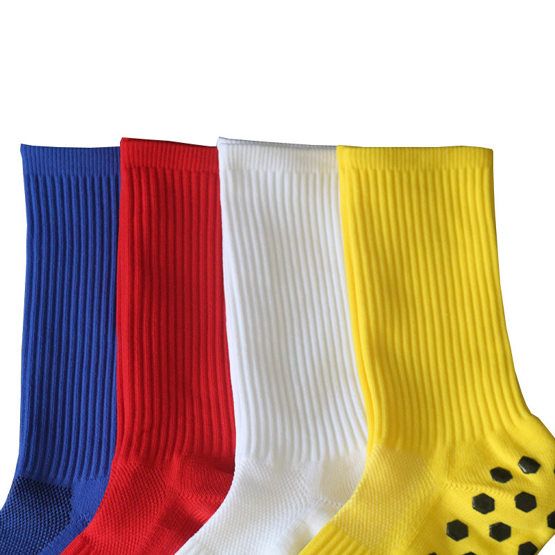 Cotton Spandex Custom Logo Crew Sport Socks Anti Slip Crew Ankle Children White Grip Socks Football