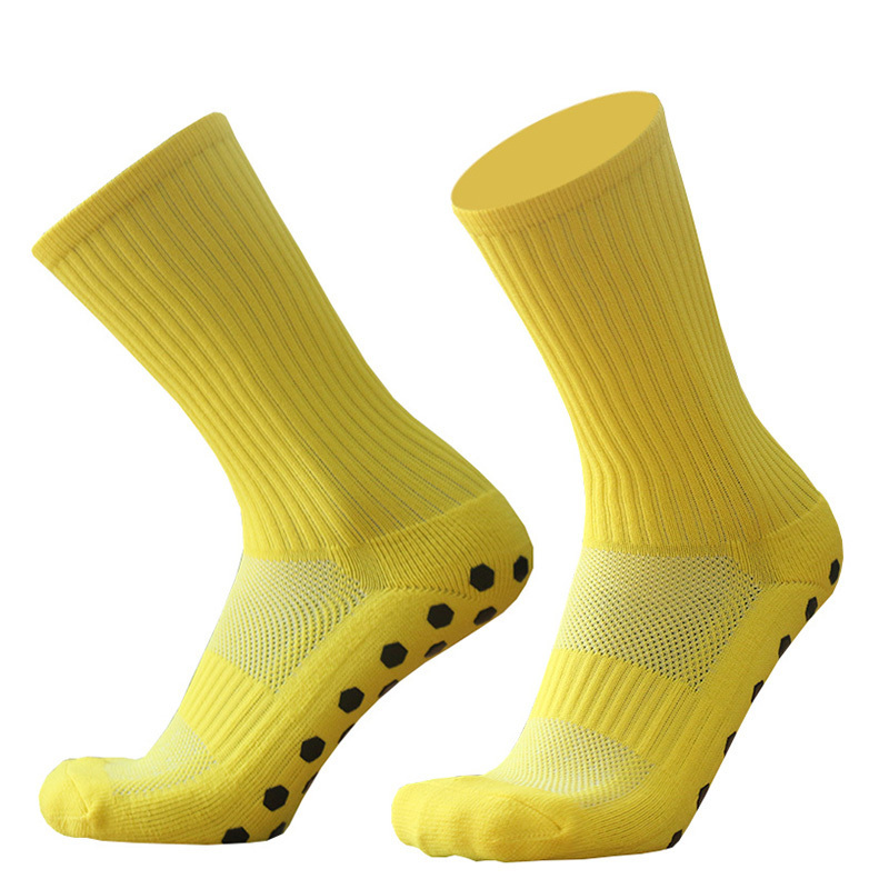 Cotton Spandex Custom Logo Crew Sport Socks Anti Slip Crew Ankle Children White Grip Socks Football