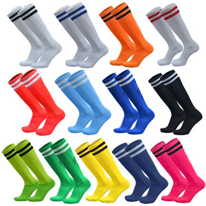 Outdoor Sports Anti Slip Custom Soccer Socks Long Custom Logo Cotton Spandex Football Children Socks