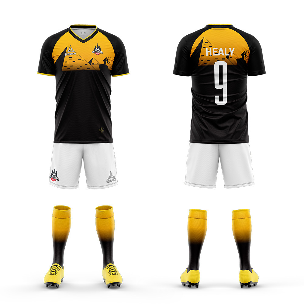 custom sublimated football kits full set soccer kits adults high quality mens football shirt training suit