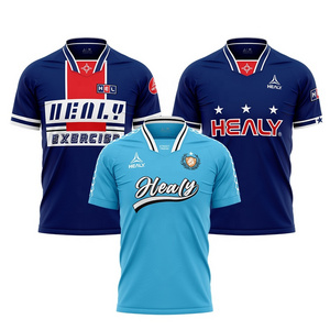 HEALY custom brand vintage classic retro futbol jersey soccer wear men sportswear high quality retro soccer jersey shirt