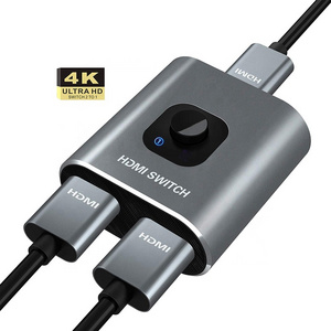 Xput 4K 3D 2 To 1 HDMI 2.0 Bi-Direction 2x1 Switch 2 Port 2 In 1 Out HDMI Splitter Switch Bidirectional HDMI 1 In 2 Out 4K@60Hz