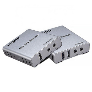 Xput High Quality 60M HDMI USB2.0 Video Extender Over Cat 5e Cat 6 HDMI 60M KVM Extender 1080P 3D 60 Meter with KVM USB